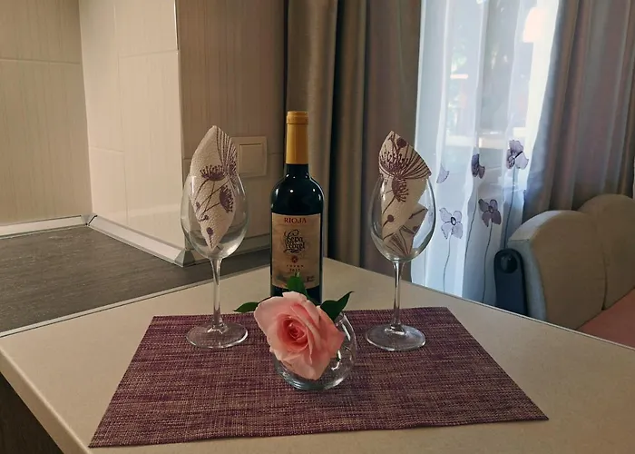 светлая новая студия в Apartman Primorszko